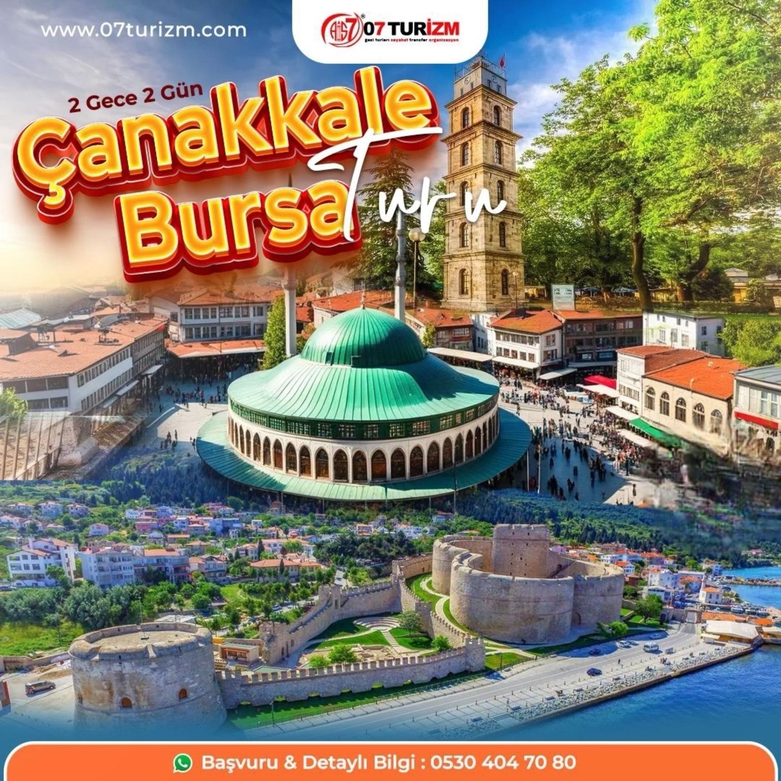 Çanakkale- Bursa- Cumalıkızık- Mudanya- Tirilye- Gölyazı- Gelibolu Turu  
